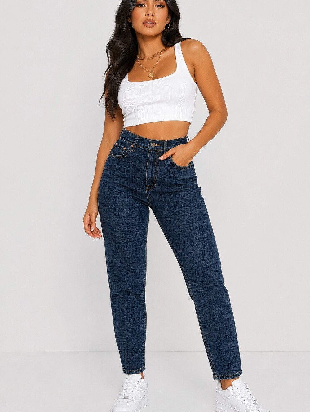 👖 Fashion Nova Dark Wash Mom Jeans | Size 1